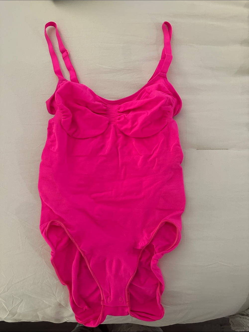 SKIMS Hot Pink Girls One-Piece Bodysuit